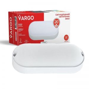 Светильник LED Vargo накладной с датчиком 24W 5000K IP54 овал белый